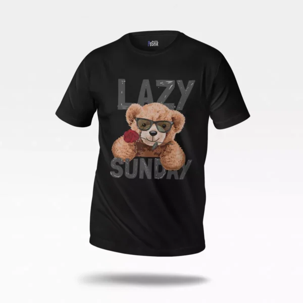 تیشرت خرس طرح Lazy Sunday