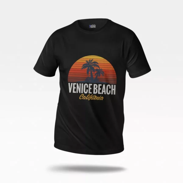 تیشرت طرح ساحل ونیز کالیفرنیا (Venice Beach California)