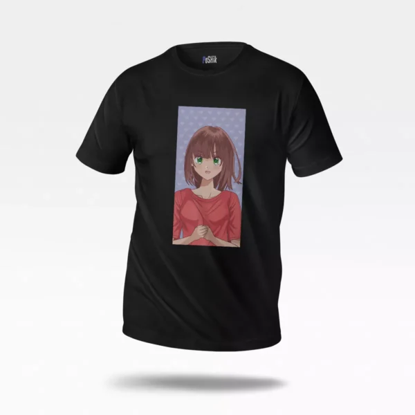 تیشرت انیمه طرح دختر موی قرمز (Anime Girl)