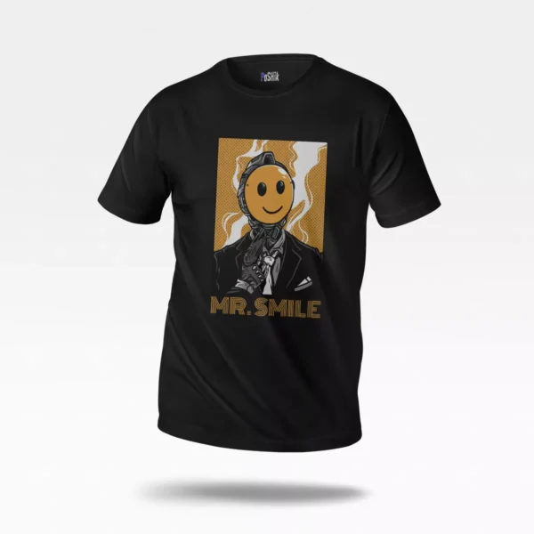 تیشرت طرح Mr. Smile پرتره