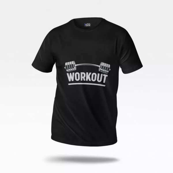 تیشرت بدنسازی طرح Workout