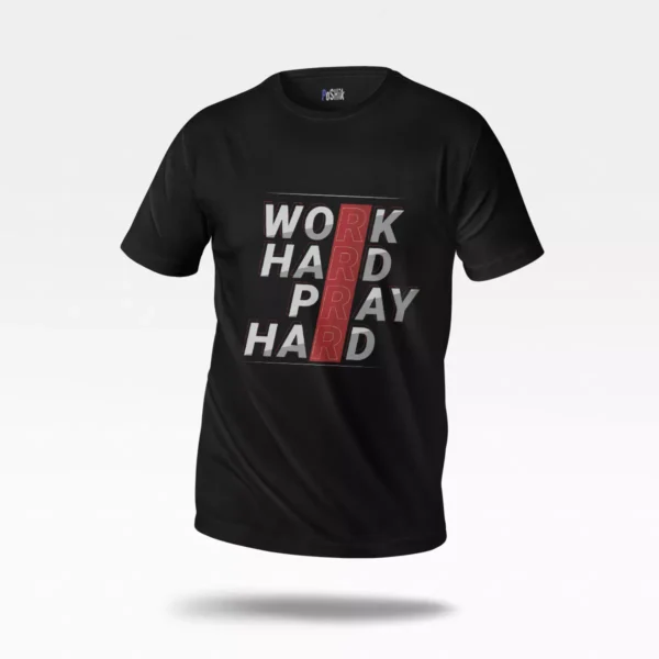تیشرت نوشته Work Hard Pray Hard