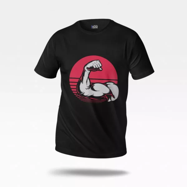 تیشرت بازو طرح رترو (Retro Strong Arm)