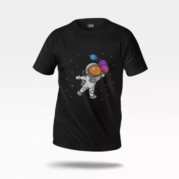 تیشرت فضانورد طرح بستنی فضایی (Astronaut Ice Cream)