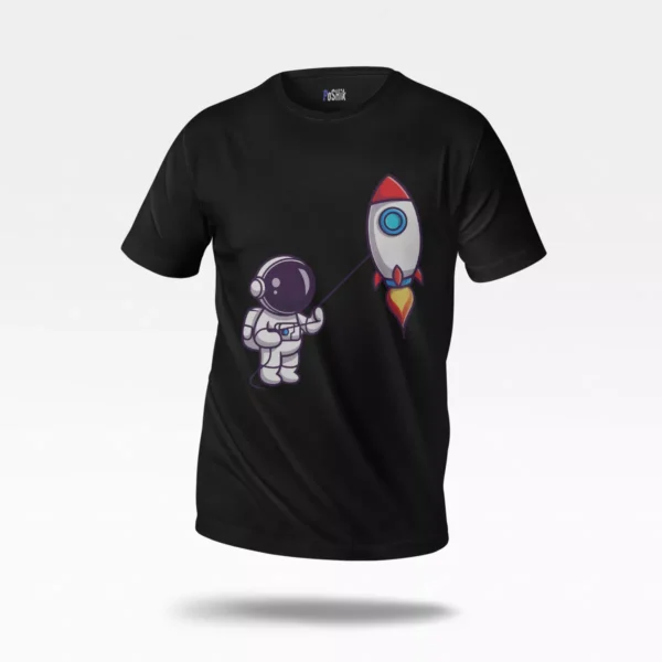 تیشرت فضانورد طرح موشک کیوت (Cute Astronaut)