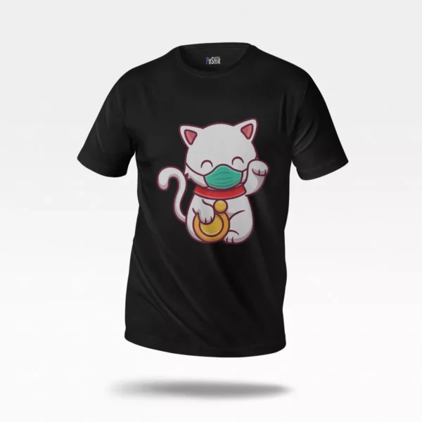 تیشرت گربه طرح ماسک کیوت (Lucky Cat Mask)