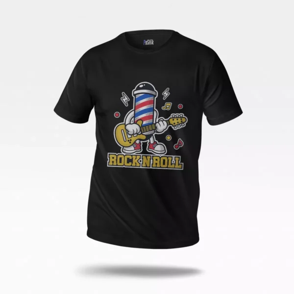 تیشرت طرح Rock N Roll با گیتار
