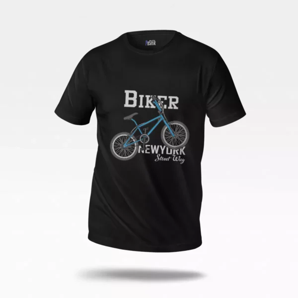 تیشرت دوچرخه طرح Biker New York Street Way