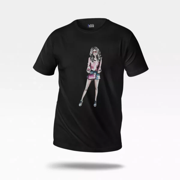تیشرت دخترانه طرح خیابانی (Street Fashion)