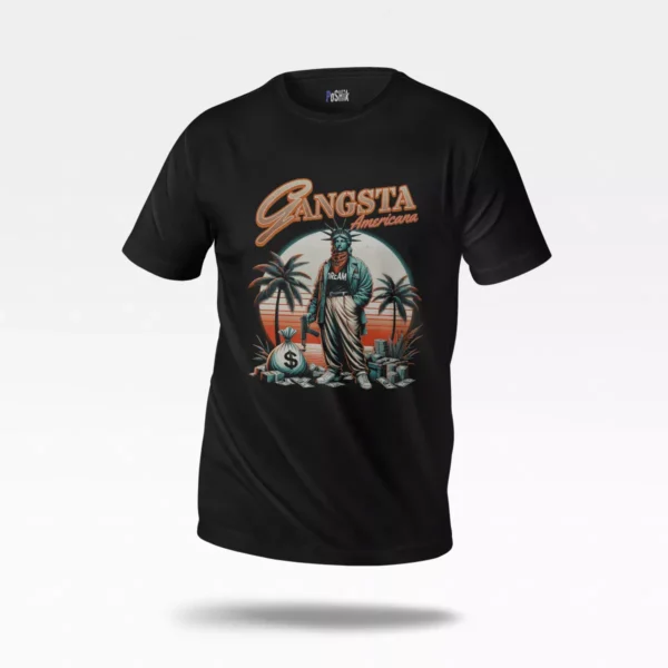 تیشرت طرح گنگستر Gangsta Americana