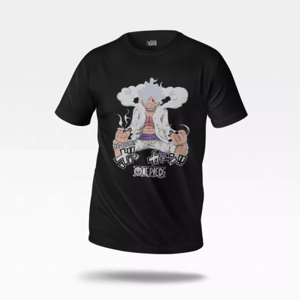 تیشرت انیمه وان پیس طرح لوفی گیر ۵ (Gear 5 Luffy)