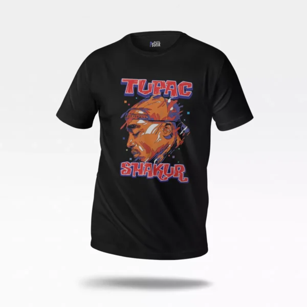 تیشرت توپاک شاکور طرح پرتره (Tupac Shakur)