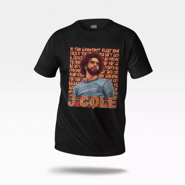 تیشرت جی کول طرح پرتره (J. Cole)