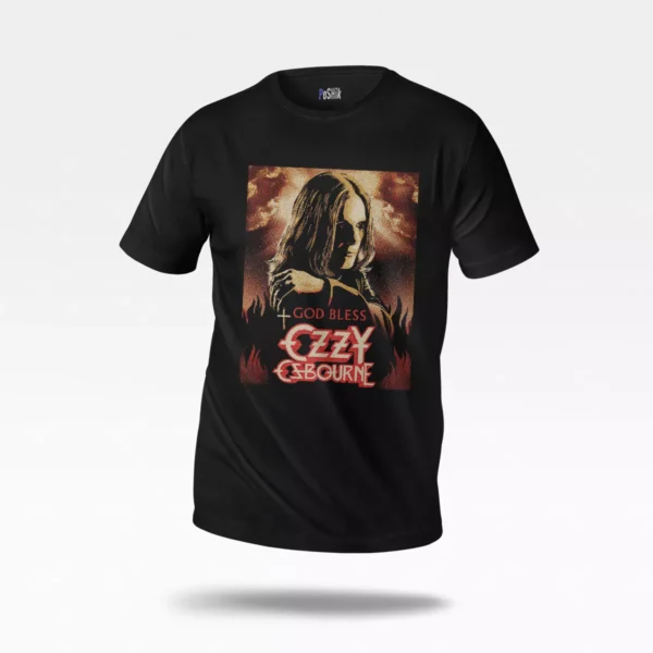 تیشرت آزی آزبورن طرح God Bless (Ozzy Osbourne)