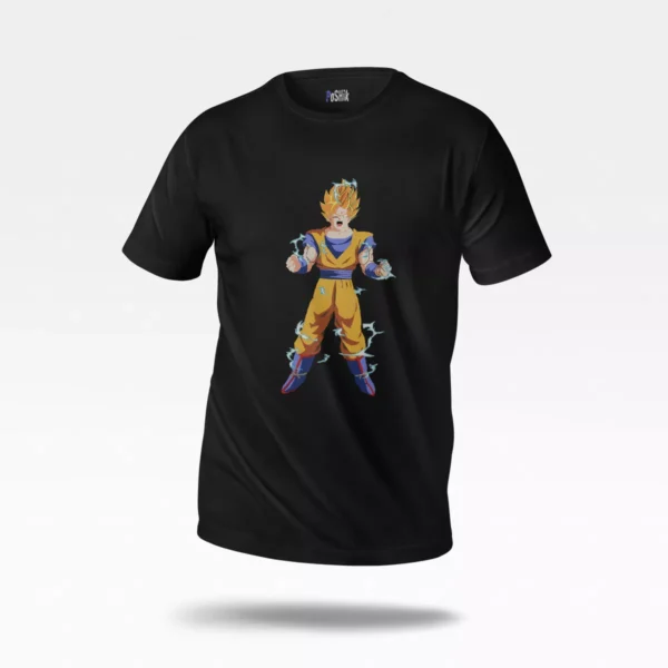 تیشرت انیمه دراگون بال طرح گوکو سوپر سایان ۲ (SSJ2 Goku)