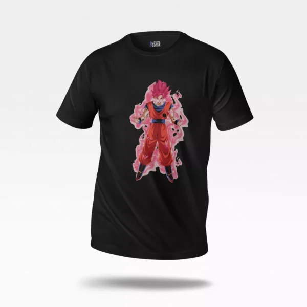 تیشرت انیمه دراگون بال طرح گوکو سوپر سایان رز (Rose Goku)