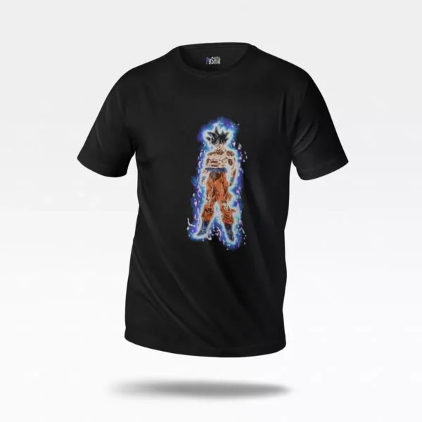 تیشرت انیمه دراگون بال طرح گوکو اولترا اینستینکت ایستاده (Ultra Instinct)