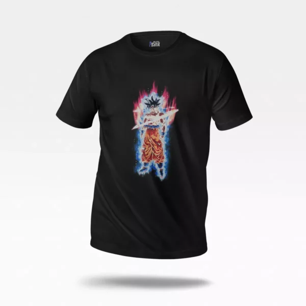 تیشرت انیمه دراگون بال طرح گوکو اولترا اینستینکت (Ultra Instinct)