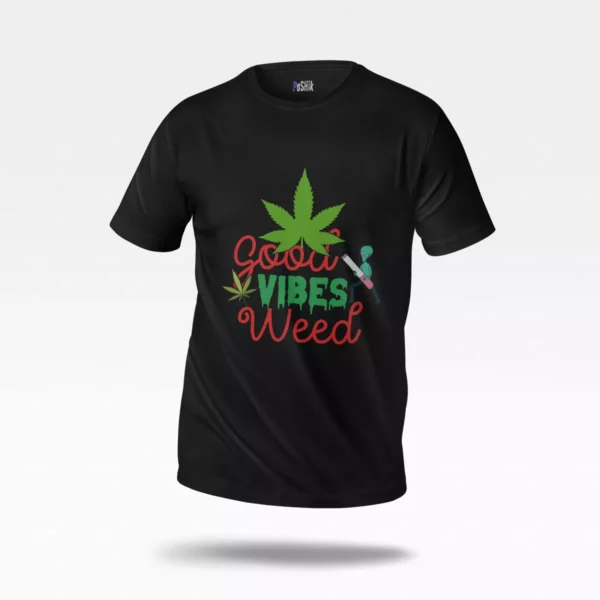 تیشرت نوشته Good Vibes Weed