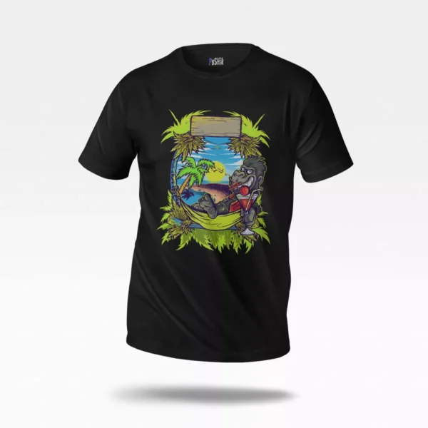 تیشرت تابستان طرح جزیره و دایناسور (Island Dino)