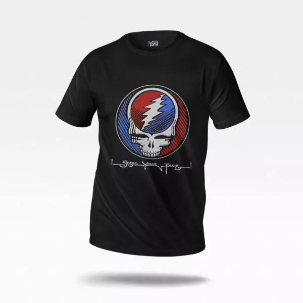 تیشرت گریتفول دد طرح جمجمه رعد و برق (Grateful Dead)
