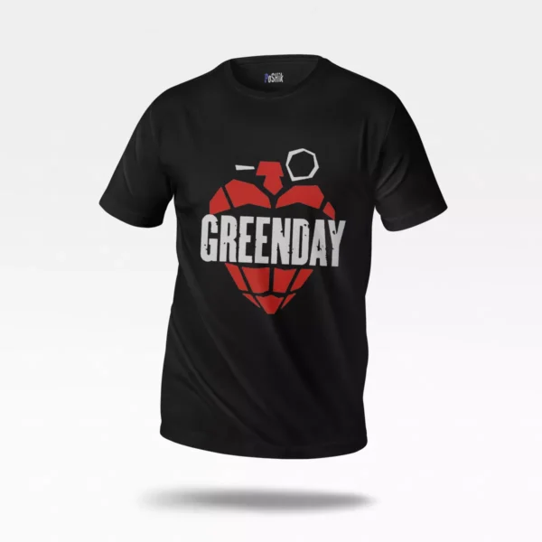 تیشرت گرین دی طرح لوگو (Green Day)