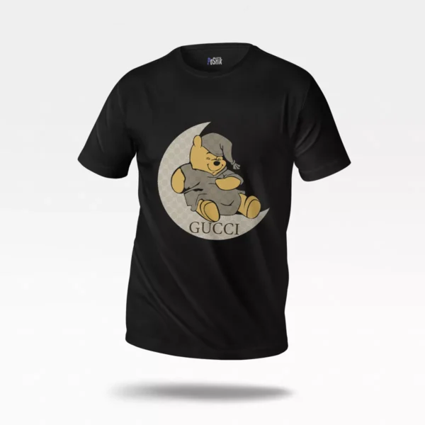 تیشرت خرس پو طرح ماه گوچی (Winnie the Pooh Gucci)