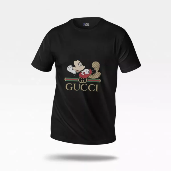 تیشرت دیزنی طرح میکی موس گوچی مشت قرمز (Disney, Gucci)