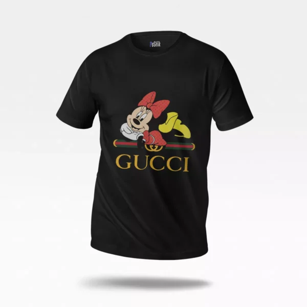 تیشرت دیزنی طرح مینی موس روبان قرمز گوچی (Disney, Gucci)