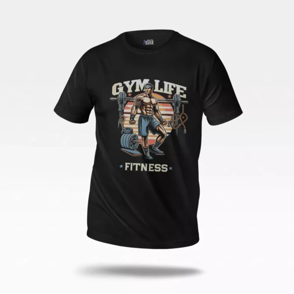 تیشرت بدنسازی طرح Gym Life Fitness