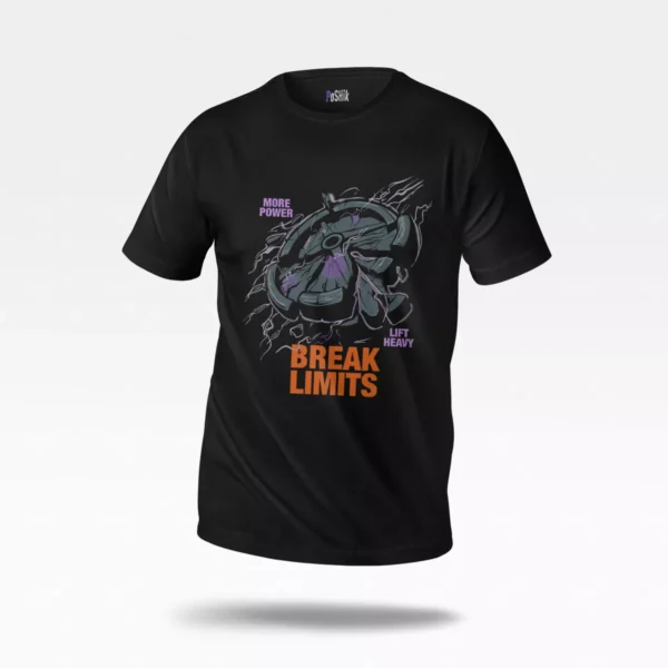 تیشرت بدنسازی طرح Break Limits