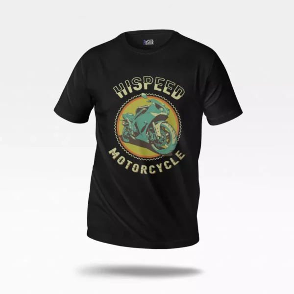 تیشرت موتورسیکلت طرح Hispeed Motorcycle