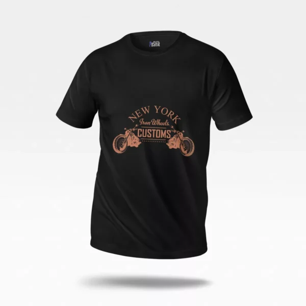 تیشرت موتورسیکلت طرح New York Iron Wheels