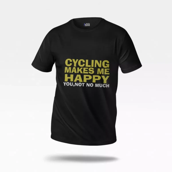 تیشرت دوچرخه طرح Cycling Makes Me Happy