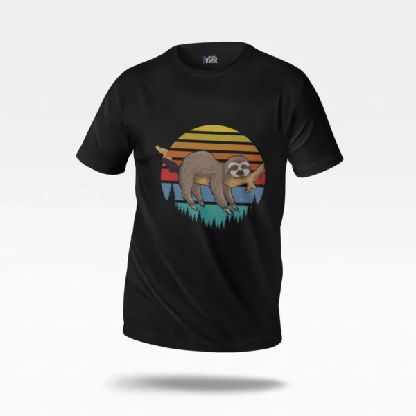 تیشرت طرح تنبل روی شاخه (Sloth)