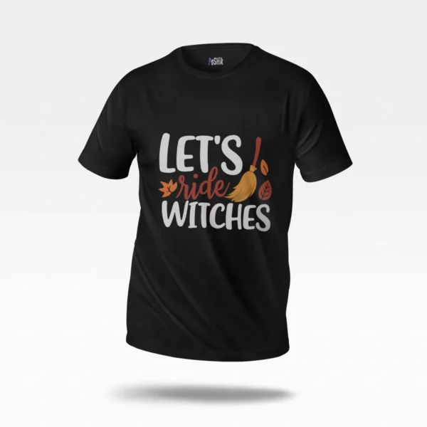 تیشرت هالووین طرح Let's Ride Witches