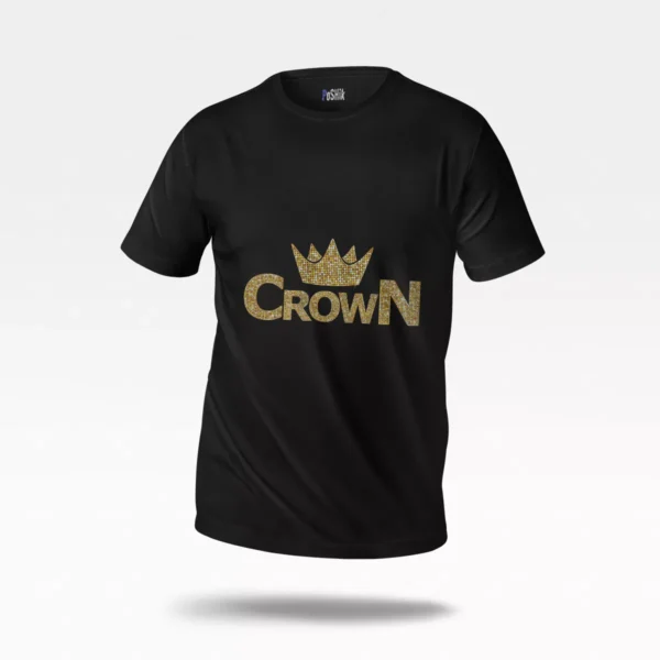 تیشرت تاج طرح Crown طلایی