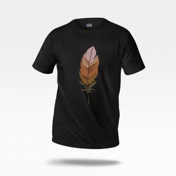 تیشرت پر طرح رنگی (Feather)