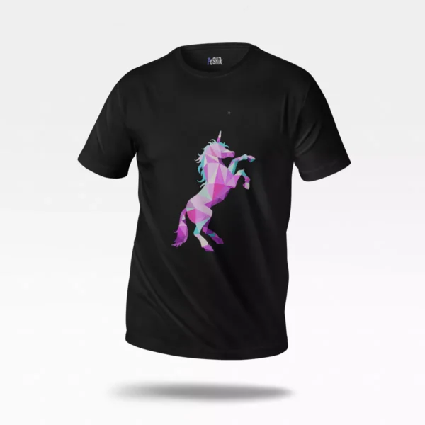 تیشرت اسب شاخدار طرح هندسی رنگی (Geometric Unicorn)