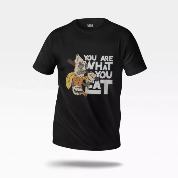 تیشرت طرح کارتونی You Are What You Eat