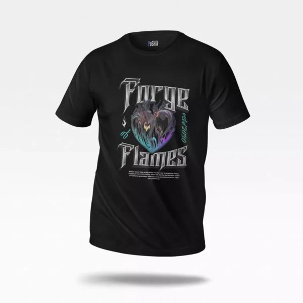 تیشرت قلب طرح Forge of Flames