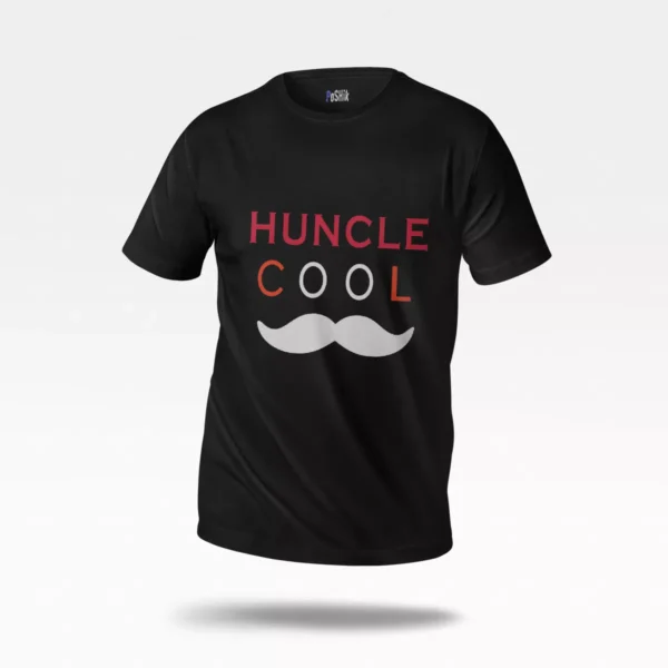 تیشرت تایپوگرافی Huncle Cool با طرح سبیل