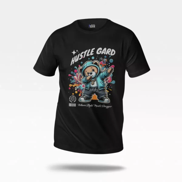 تیشرت خرس طرح Hustle Gard