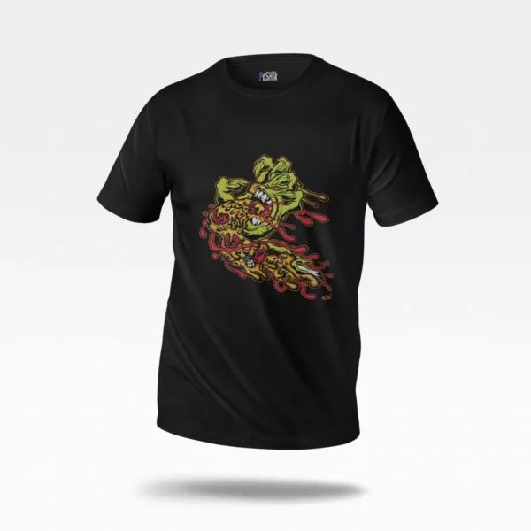 تیشرت جمجمه سمی طرح Toxic Pizza