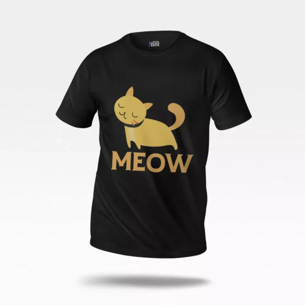 تیشرت گربه طرح Meow