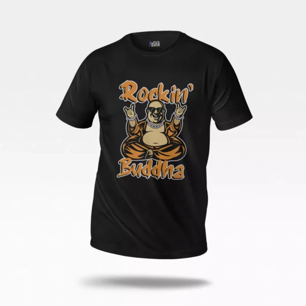 تیشرت بودا طرح Rockin Buddha