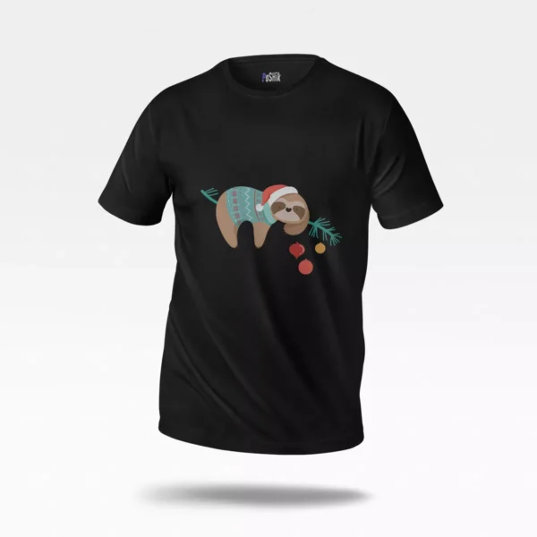 تیشرت تنبل طرح کریسمس با پلیور (Sloth)