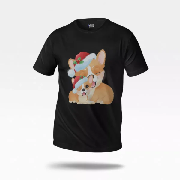 تیشرت کریسمس طرح سگ کورگی (Corgi Christmas)
