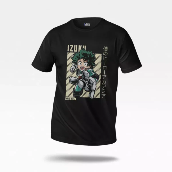 تیشرت انیمه مدرسه قهرمانانه من طرح دکو (Deku)