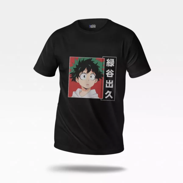 تیشرت انیمه پلاس اولترا طرح ایزوکو میدوریا (Izuku Midoriya)